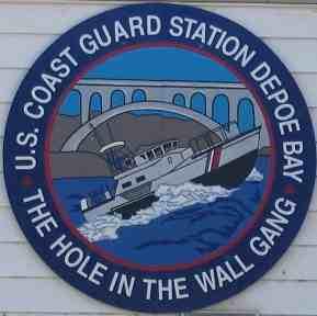 Logo for U.S. Coast Guard Station, "The Hole in the Wall Gang"