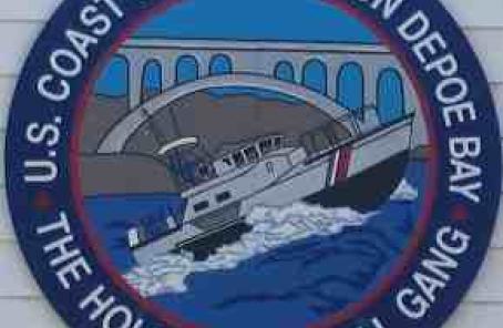 Logo for U.S. Coast Guard Station, "The Hole in the Wall Gang"